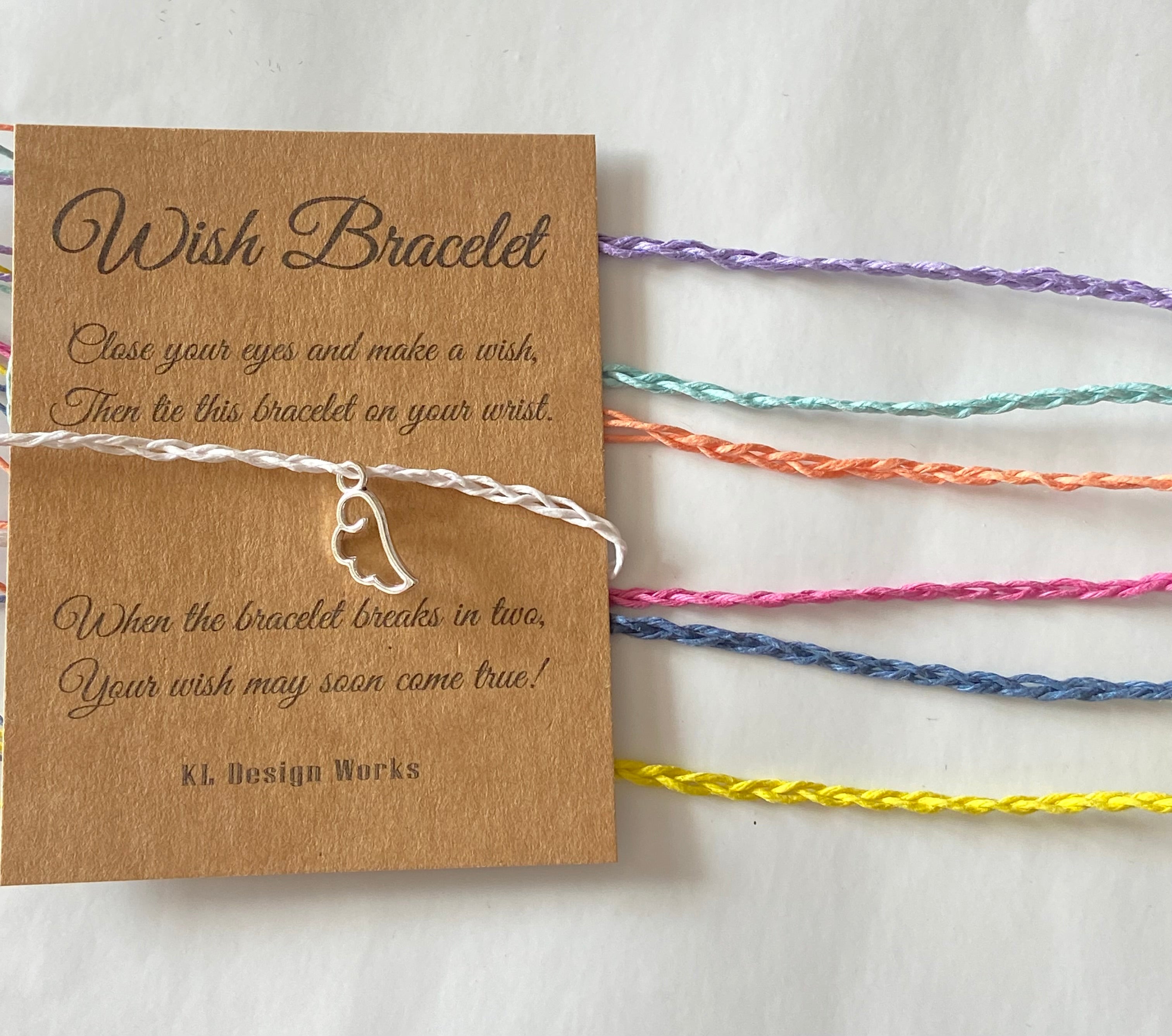 Wish Bracelet - Angel Wing Single