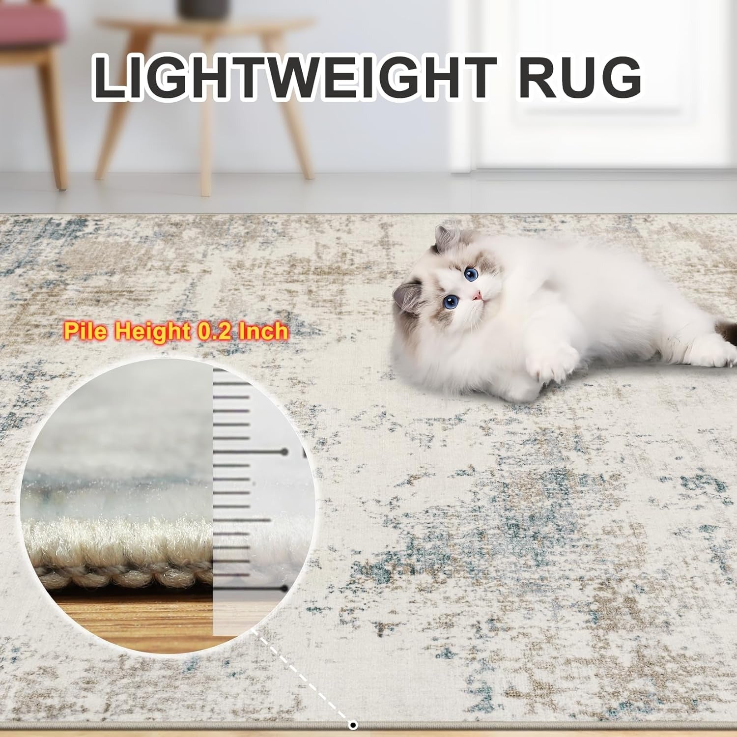 Abstract Multi-Color Area Rug